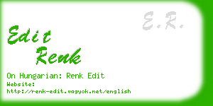 edit renk business card